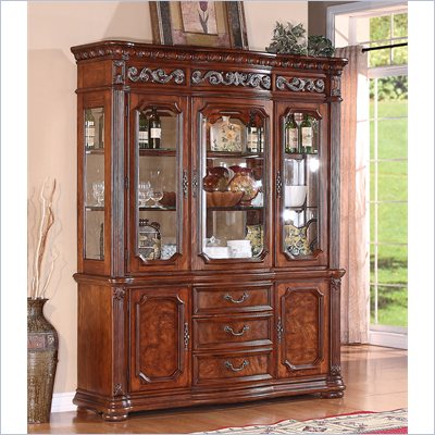 Wynwood Cordoba China Cabinet in Burnished Pine Finish
