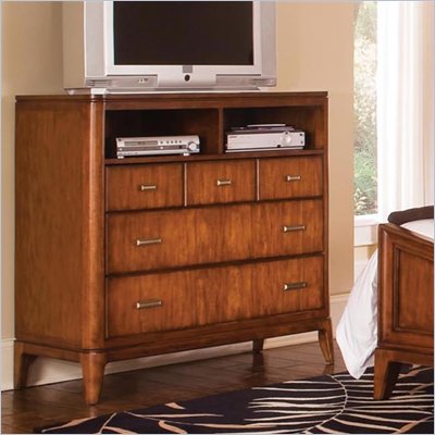 Wynwood Cypress Point Media Chest in Soft Amber Finish