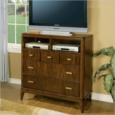 Wynwood Cypress Point Media Chest in Warm Chestnut Finish