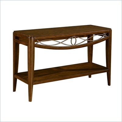 Wynwood Cypress Pointe Sofa/Console Table in Warm Chestnut