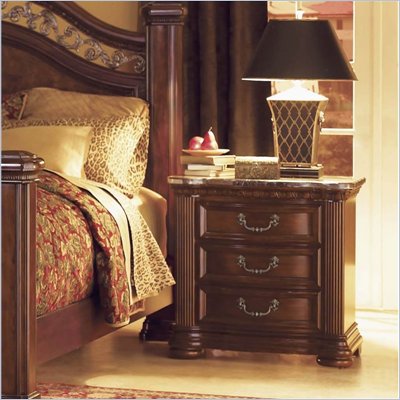 Wynwood Granada Night Stand with Marble Top