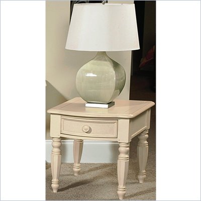 Wynwood Hadley Pointe End Table in Antique Parchment
