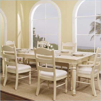 Wynwood Hadley Pointe Leg Table in Antique Parchment