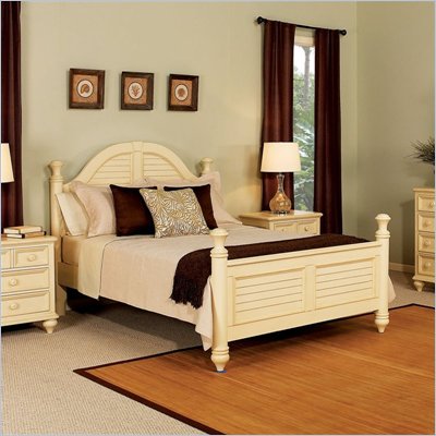 Wynwood Hadley Pointe Queen Poster Bedin Antique Parchment
