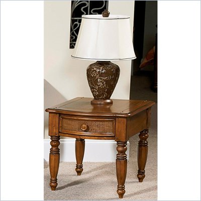 Wynwood Hadley Pointe End Table in Honey Pine