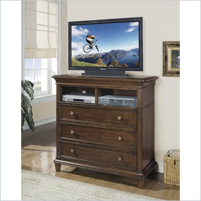 Wynwood Hathaway 3 Drawer Media Chest in Grand Manier Cherry
