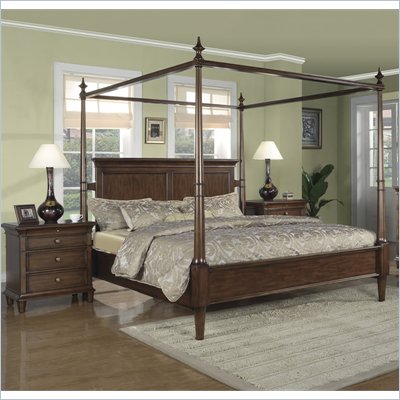 Wynwood Hathaway 2 Piece Canopy Bedroom Set in Grand Manier Cherry