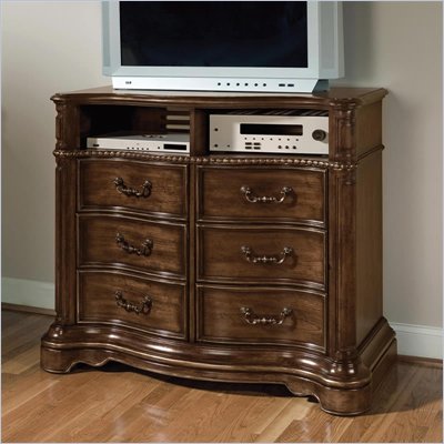 Wynwood Heritage Manor Media Chest in Meritage Cherry Finish