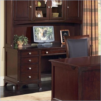 Wynwood Kennett Square Wood Computer Credenza in Cherry