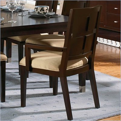 Wynwood Moxi Block Arm Chair in Java Finish