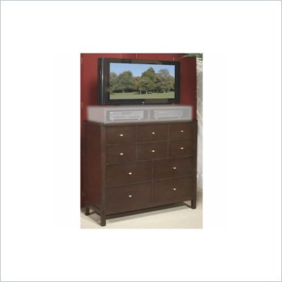 Wynwood Moxi 5 Drawer Media Chest in Java Finish