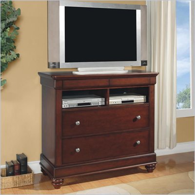 Wynwood Olmstead Media Chest in Nutmeg Finish