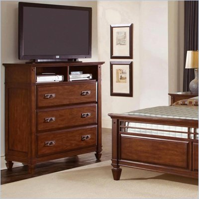 Wynwood Randolph Park Media Chest in Smoky Cherry