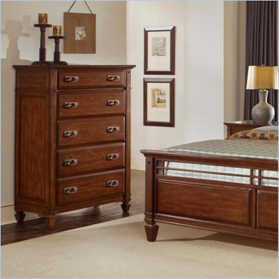 Wynwood Randolph Park 5 Drawer Chest in Smoky Cherry