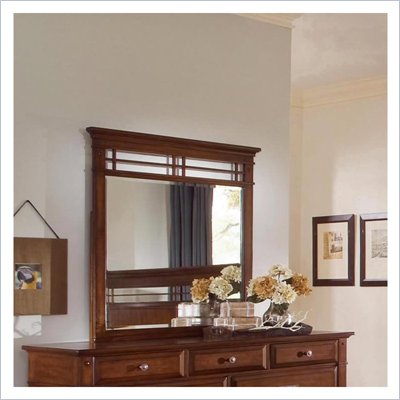 Wynwood Randolph Park Landscape Mirror in Smoky Cherry