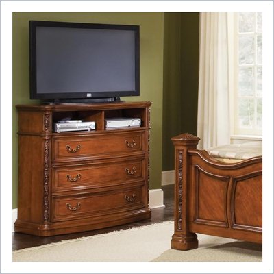 Wynwood Terrassa 3 Drawer Media Chest in Amber Cherry Finish