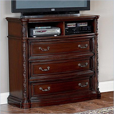 Wynwood Terrassa 3 Drawer Media Chest in Chestnut Cherry Finish