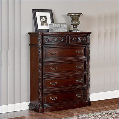 Wynwood Terrassa 5 Drawer Chest in Chestnut Cherry Finish