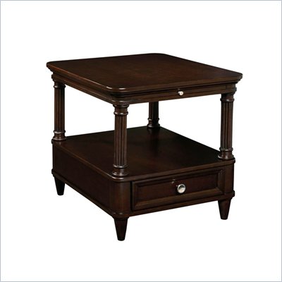 Wynwood Tuxedo Park Drawer End Table in Dark Chocolate