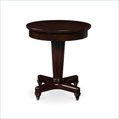 Wynwood Tuxedo Park Round End Table in Dark Chocolate