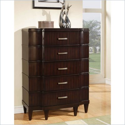 Wynwood Vinings 5 Drawer Chest in Bordeaux Finish