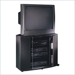 Matte Black Tall TV stand