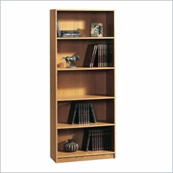 Sauder Beginnings 5 Shelf Bookcase in Oregon Oak