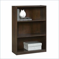 Sauder Beginnings Cinammon Cherry 3 Shelf Bookcase