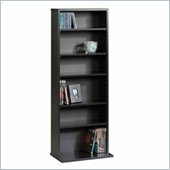 Sauder Beginnings Black Multimedia Storage Tower