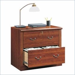 Camden Country Collection 2 Drawer Lateral Wood File Cabinet in Planked Cherry