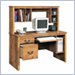 Cottage Home Collection Computer Desk with Hutch in Bishop Pine Finish