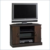 Sauder Beginnings Corner TV Stand in Cinnamon Cherry