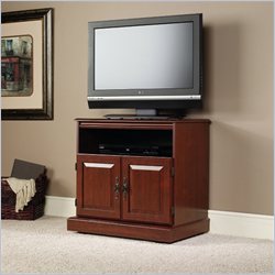 Sauder Heritage Hill 29 TV Cart in Classic Cherry