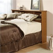 Sauder Orchard Hills Full/Queen Bookcase Headboard in Oak