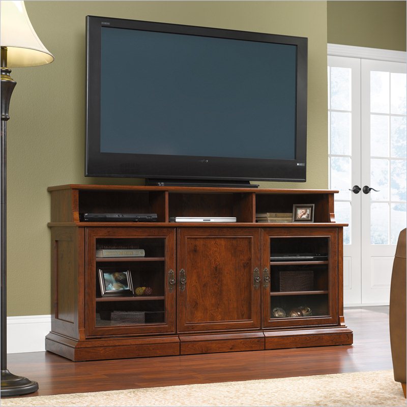 Sauder Arbor Gate Entertainment Credenza - Coach Cherry