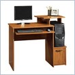 Sauder Office Beginnings Wood Computer Desk in Pecan