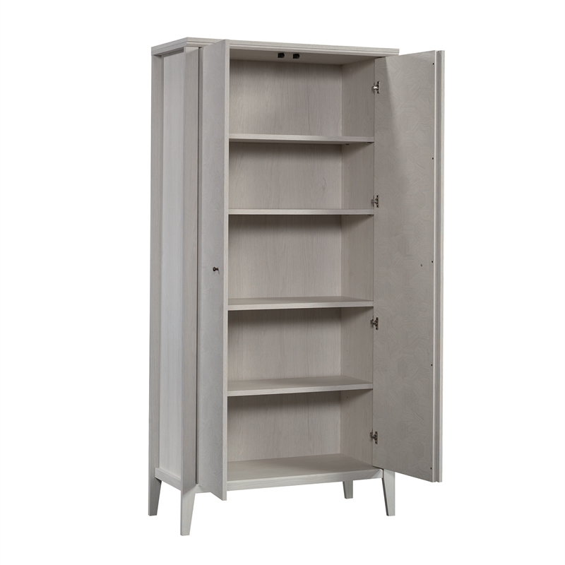 Sauder Larkin Ledge Engineered Wood Storage Cabinet In Glacier Oak