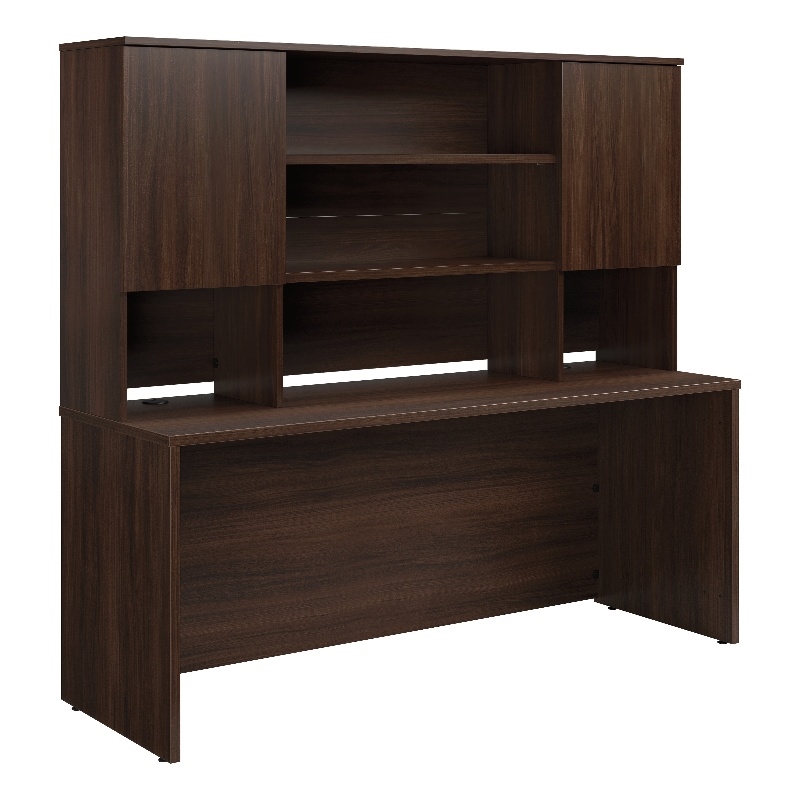 Sauder Affirm Engineered Wood 72 X24 Desk With Hutch Bundle In Noble