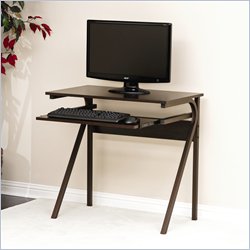 Sauder Akimbo Computer Desk in Bronze/Espresso