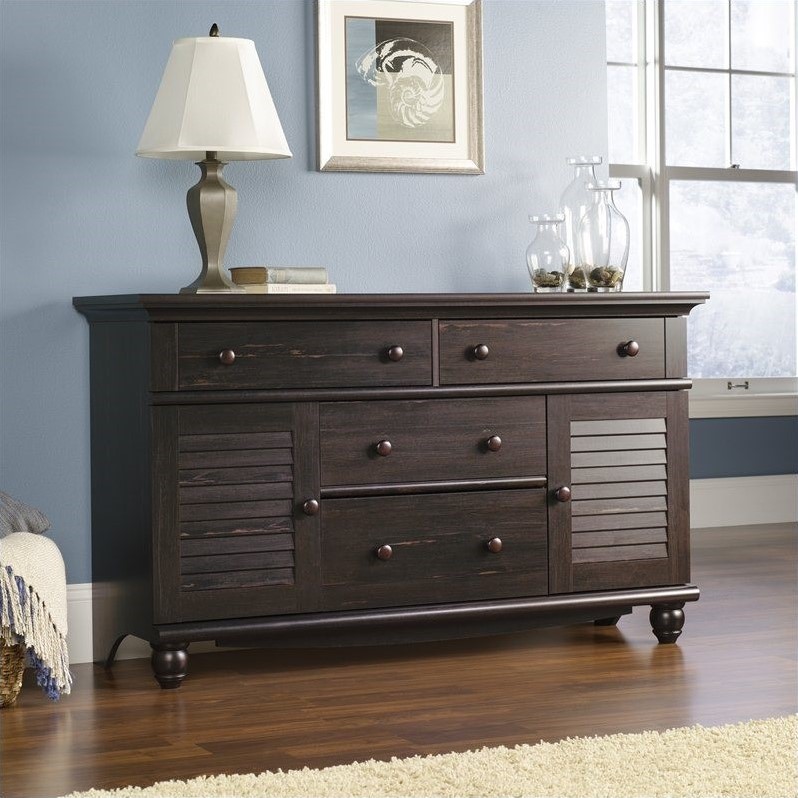 Sauder Harbor View Dresser in Antiqued Paint