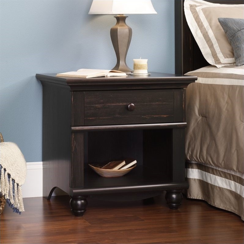 Sauder Harbor View Night Stand: 401328 Nightstand Antiqued Paint