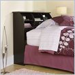 ADD TO YOUR SET: Sauder Shoal Creek Twin Headboard in Jamocha Wood