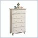 Harbor View 5 Drawer Chest in Antique White Finish