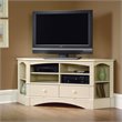 ADD TO YOUR SET: Sauder Harbor View Corner Entertainment Credenza in Antiqued White