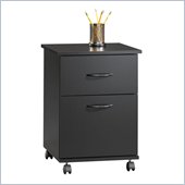 Sauder Beginnings File Cart in Black