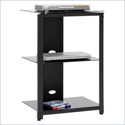 Sauder Beginnings Technology Pier in Black/Black Glass