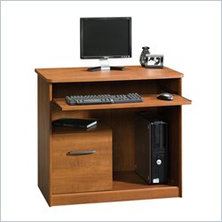 Sauder Camber Hill Computer Cart in Sand Pear