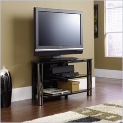 Sauder Chroma Panel TV Stand in Black