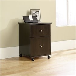 Sauder File Cart in Cinnamon Cherry