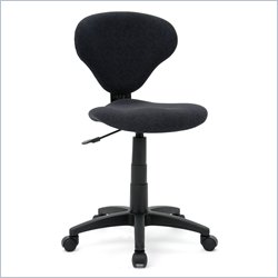 Sauder Gruga Deluxe Fabric Task Chair in Black